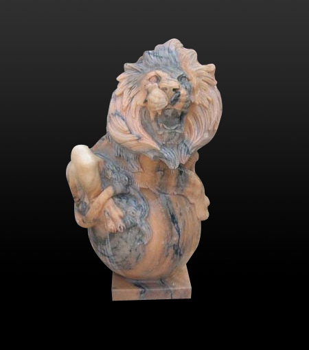stone lion sculpture