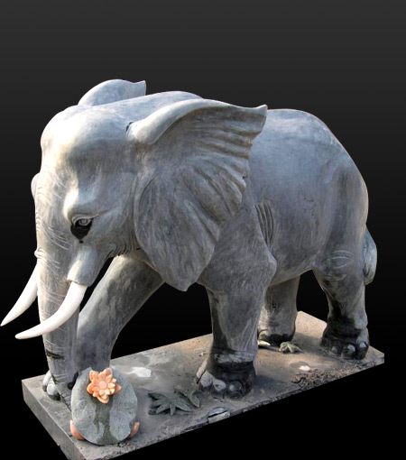 stone elephant sculpture