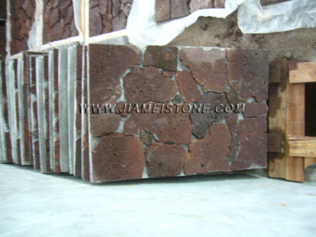 lava stone cement backed tiles
