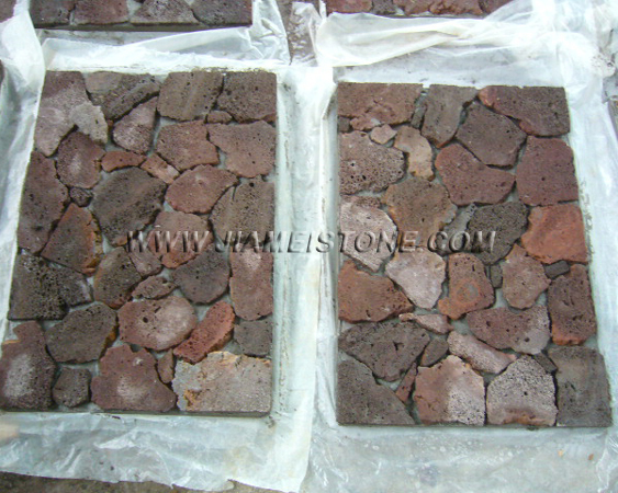 lava stone cement backed tiles