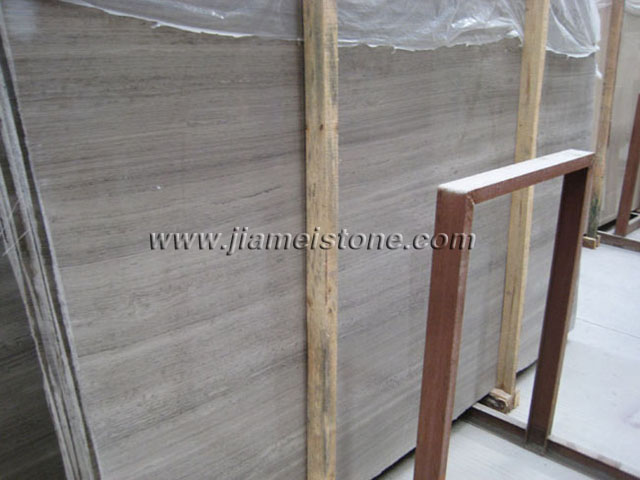Grey wood vein marble slabs