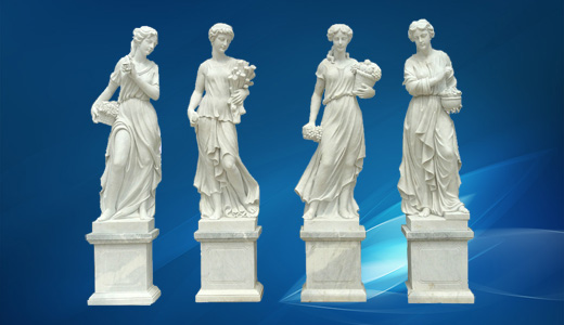 marble statue, four seasons statuary