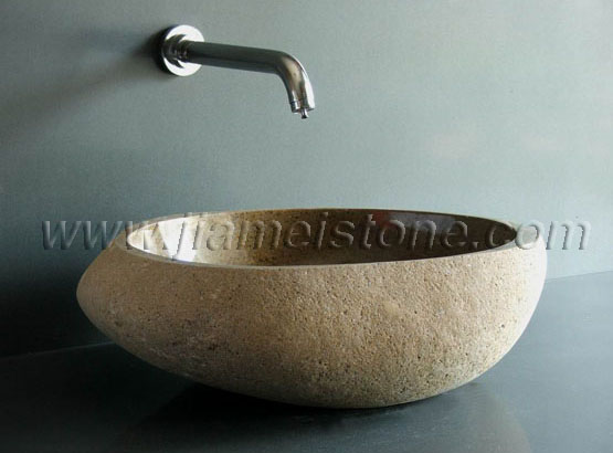 granite cobble sink