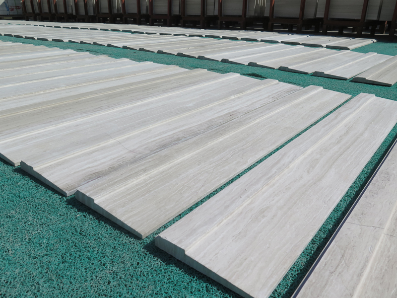 wooden white marble